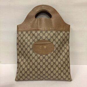 Vintage 70s Gucci Flat Tote Monogramed GG Supreme